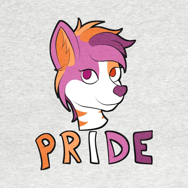 Lesbian Pride - Furry Mascot 1 by Aleina928